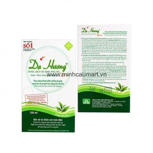 Dung dịch vệ sinh phụ nữ dạ hương 100ML trà xanh 